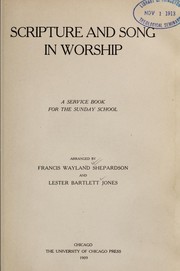 Cover of: Scripture and song in worship