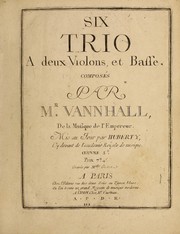 Cover of: Six trio a deux violons, et basse, oeuvre 5e
