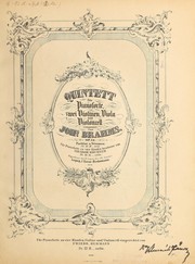 Cover of: Quintett f℗♭¡Łr Pianoforte, zwei Violinen, Viola und Violoncell, op. 34