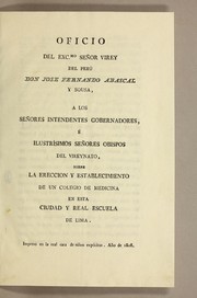 Cover of: Oficio by Peru (Viceroyalty). Viceroy (1806-1816 : Abascal y Sousa)