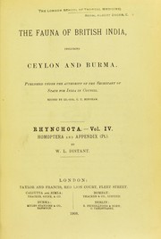 Cover of: The Fauna of British India, including Ceylon and Burma