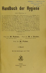 Cover of: Handbuch der Hygiene