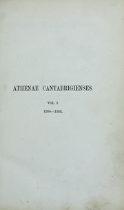 Cover of: Athenae cantabrigienses.