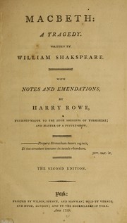 Cover of: Macbeth by William Shakespeare