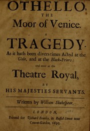 Cover of: Othello, the Moor of Venice by William Shakespeare