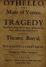 Cover of: Othello, the Moor of Venice by William Shakespeare, William Shakespeare