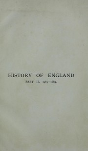 Cover of: History of England: in three parts