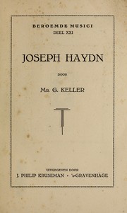 Cover of: Joseph Haydn