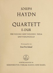 Cover of: Quartett E-dur f℗♭¡Łr violine I und II, viola und violoncello