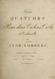 Cover of: Romberg's quartets
