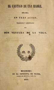 Cover of: El castigo de una madre: drama en tres actos