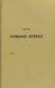 Cover of: Traite de pathologie generale by Ch Bouchard, Henri Roger