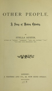Cover of: Other people by Austin, Stella
