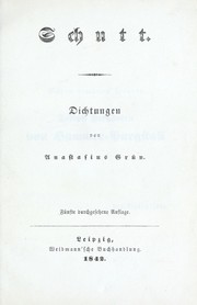 Cover of: Schutt: Dichtungen
