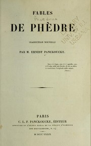 Cover of: Fables de Phe  dre