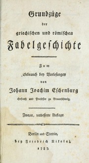 Cover of: Grundz©ơge der griechischen und r©œmischen Fabelgeschichte