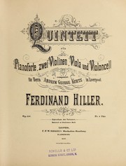 Cover of: Quintett f℗♭¡Łr Pianoforte, zwei Violinen, Viola und Violoncell, Op. 156