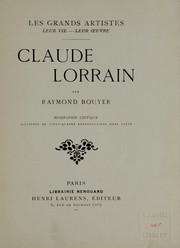 Cover of: Claude Lorrain