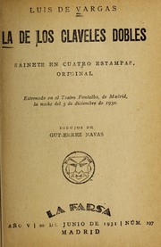 Cover of: La de los claveles dobles: sainete en cuatro estampas original