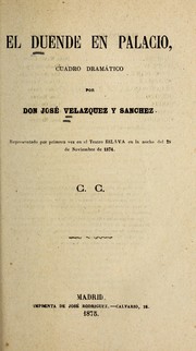 Cover of: El duende en palacio: cuadro drama tico