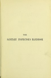 Cover of: The sanitary inspector's handbook by Albert Taylor