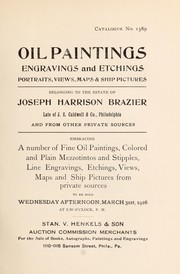 Cover of: Oil paintings, engravings and etchings, portraits, views, maps & ship pictures