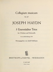 5 Eisenst℗♭©dter Trios fur 2 Violinen und Violoncello by Franz Joseph Haydn