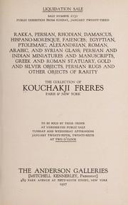 Rakka, Persian, Rhodian, Damascus, Hispano-Moresque, faiences, Egyptian, Ptolemaic, Alexandrian, Roman, Arabic, and Syrian glass, Persian and Indian miniatures and manuscripts, Greek and Roman statuary, gold and silver objects, Persian rugs and other objects of rarity by Anderson Galleries, Inc