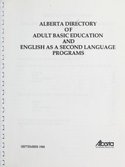 Cover of: Alberta directory of adult basic education and English as a second language programs