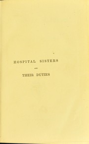 Cover of: Hospital Sisters and Their Duties