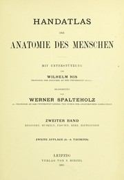Cover of: Handatlas der Anatomie des Menschen