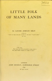 Cover of: Little folk of many lands