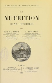 Cover of: La nutrition dans l'hysterie