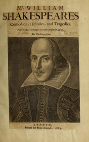 Cover of: Mr. William Shakespeares Comedies, Histories, and Tragedies by William Shakespeare