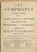 Cover of: Six symphonys in eight parts for violins, hoboys, and French horns with a bass for the harpsicord and violoncello, opera seconda