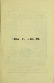 Cover of: Religio medici