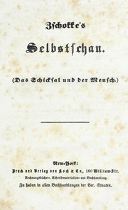 Zschokke's Selbstschau by Heinrich Zschokke