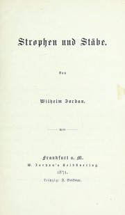 Cover of: Strophen und St©Þbe