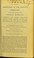 Cover of: On a remarkable diminution of the medulla oblongata and adjacent portion of the spinal marrow : consequent upon gradual spontaneous luxation of the Processus dentatus, and ankylosis at the upper part of the spine, yet unattended by any sympton of paralysis