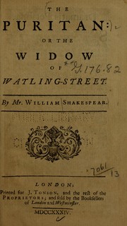 Cover of: The Puritan, or, The widow of Watling-Street
