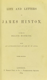 Life and letters of James Hinton by Hinton, James