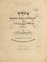 Cover of: Trios by Johann Conrad Ludwig Wolf, Nicolas Louis, Carl Gottlieb Reissiger
