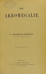 Cover of: Die Akromegalie