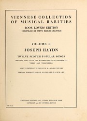 Cover of: Twelve Scotch popular songs for one voice with the accompaniment of pianoforte, violin and violoncello