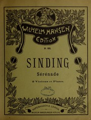 Cover of: S℗♭Ứr℗♭Ứnade pour deux violons et piano, op. 56 by Christian Sinding