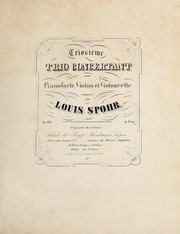 Cover of: Triosi℗♭℗ʺme trio concertant pour pianoforte, violon et violoncelle, op. 124 by Louis Spohr