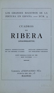Cover of: Cuadros de Ribera (Spagnoletto)