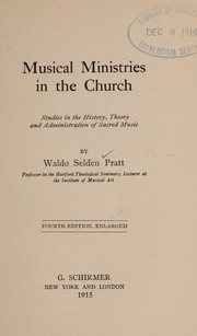 Cover of: Musical ministries in the Church by Waldo Selden Pratt