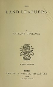 Cover of: The land leaguers by Anthony Trollope