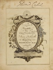 Cover of: Three quartetts for two violins, tenor & violoncello, op. 76
